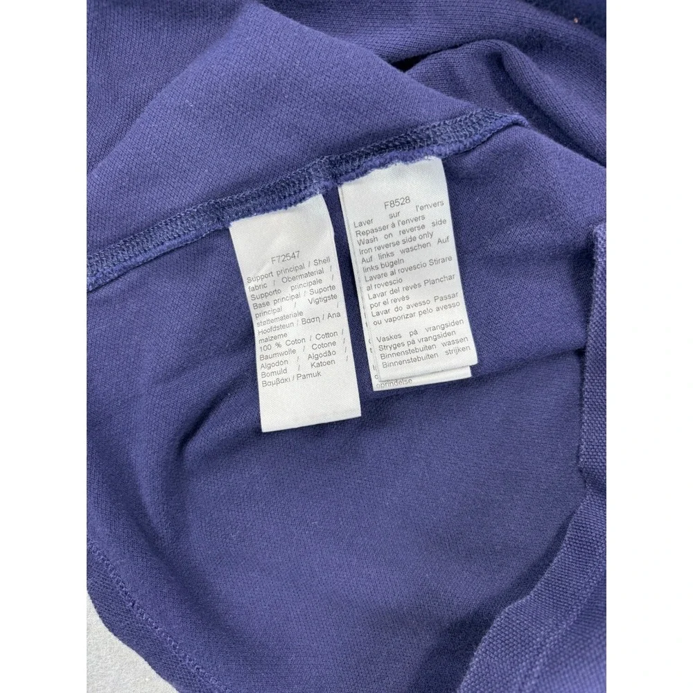 Women's Lacoste‎ Embroidered Cotton Pique Polo Navy Size 34 Small - Picture 7 of 7
